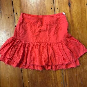 FARM Rio Coral A-Line Skirt
